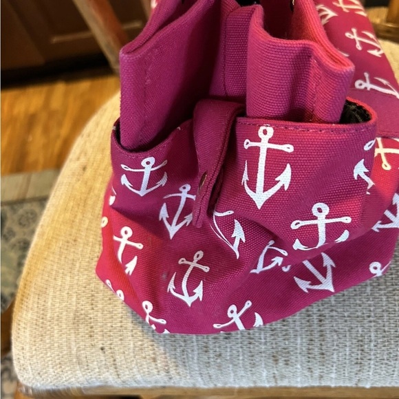 Tommy Hilfiger Vintage Pink Canvas Anchor Tote Bag EUC!! - Picture 7 of 16